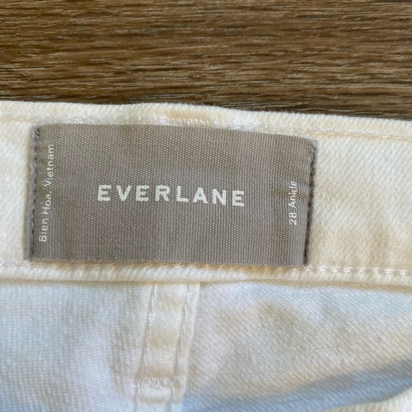 Everlane Mid Rise Skinny Jeans White Woman’s 28 - Picture 2 of 9